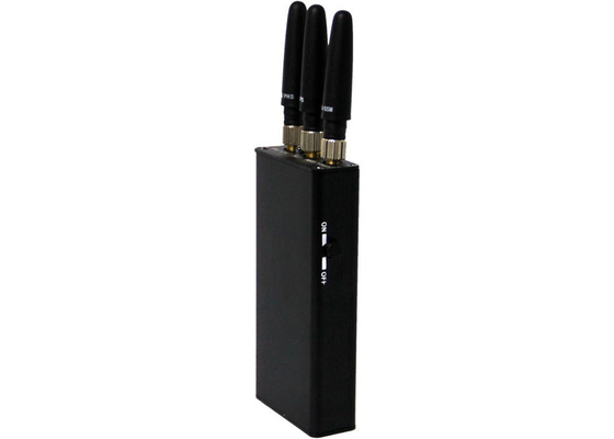 Triple Bands Car Mobile Phone Signal Jammer Portable Handheld Size GPS / 3G