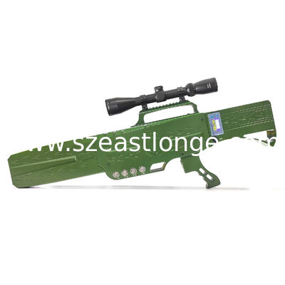 Sistema anti-drone portatile piccolo in stile pistola, verde navy, a 6/8 bande, con batteria integrata per l'intercettazione di droni
